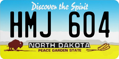ND license plate HMJ604