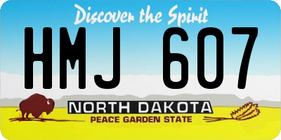 ND license plate HMJ607