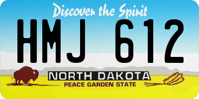ND license plate HMJ612