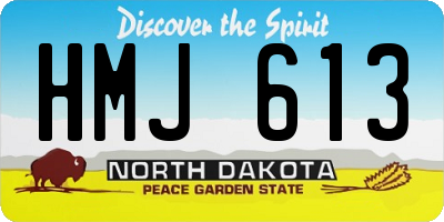 ND license plate HMJ613