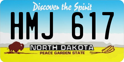 ND license plate HMJ617