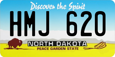ND license plate HMJ620