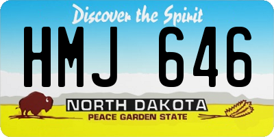 ND license plate HMJ646