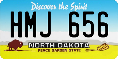 ND license plate HMJ656