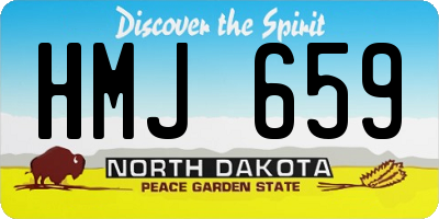 ND license plate HMJ659