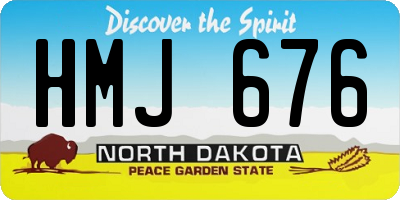 ND license plate HMJ676
