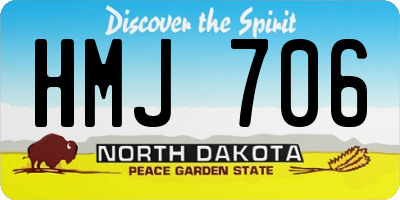 ND license plate HMJ706