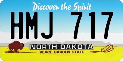 ND license plate HMJ717