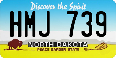 ND license plate HMJ739