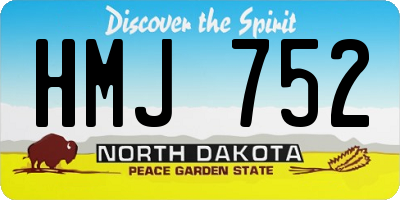 ND license plate HMJ752