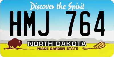 ND license plate HMJ764