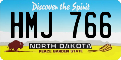 ND license plate HMJ766