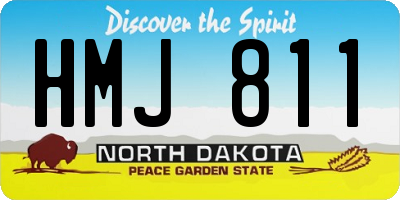 ND license plate HMJ811
