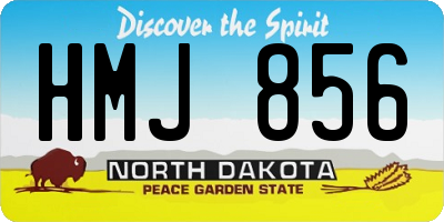 ND license plate HMJ856