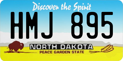 ND license plate HMJ895