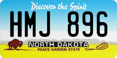 ND license plate HMJ896