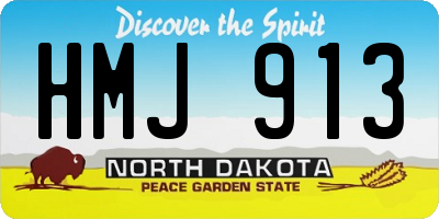 ND license plate HMJ913