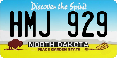 ND license plate HMJ929