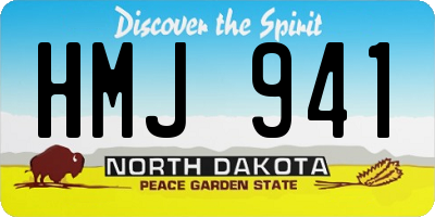 ND license plate HMJ941