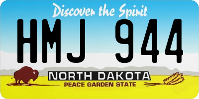 ND license plate HMJ944