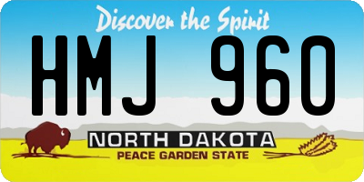 ND license plate HMJ960
