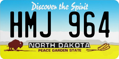 ND license plate HMJ964