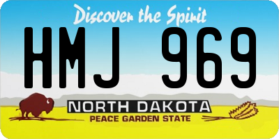 ND license plate HMJ969