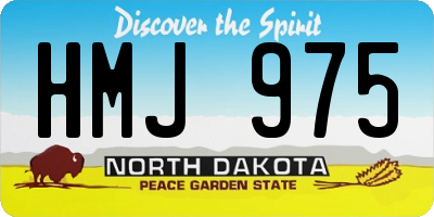 ND license plate HMJ975