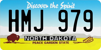 ND license plate HMJ979