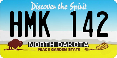 ND license plate HMK142