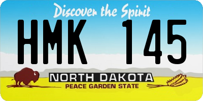 ND license plate HMK145