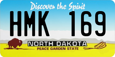 ND license plate HMK169
