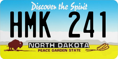 ND license plate HMK241
