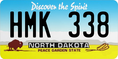 ND license plate HMK338