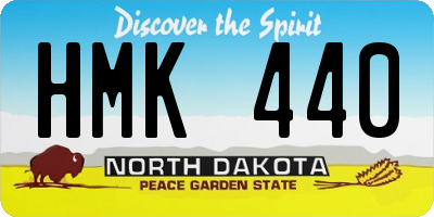 ND license plate HMK440