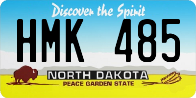 ND license plate HMK485