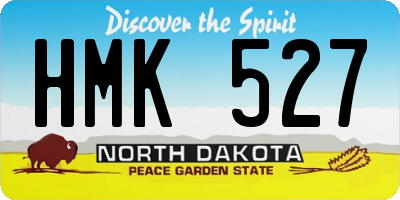 ND license plate HMK527