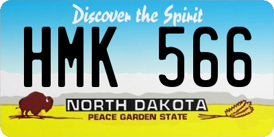 ND license plate HMK566