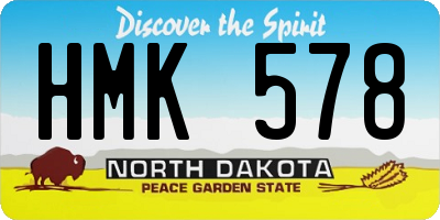 ND license plate HMK578