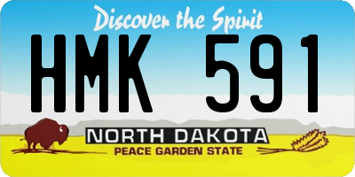 ND license plate HMK591