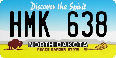 ND license plate HMK638