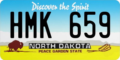 ND license plate HMK659