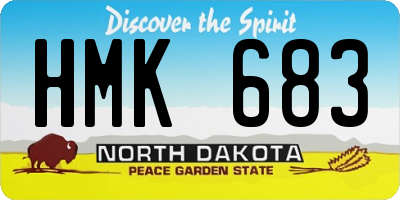 ND license plate HMK683