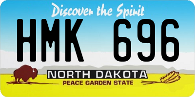 ND license plate HMK696