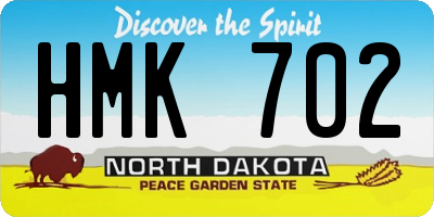 ND license plate HMK702