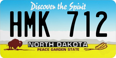 ND license plate HMK712