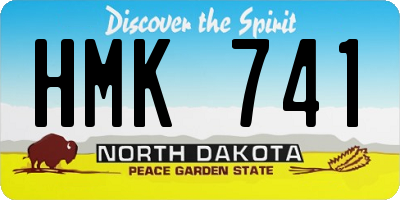 ND license plate HMK741