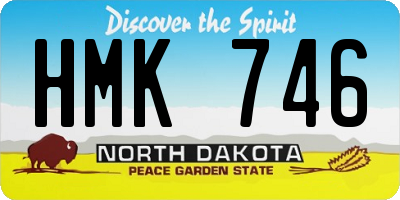 ND license plate HMK746