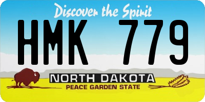 ND license plate HMK779
