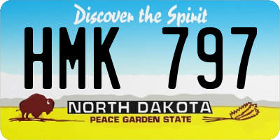 ND license plate HMK797